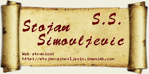 Stojan Simovljević vizit kartica